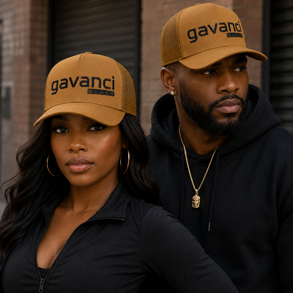 Gavanci Black "The Professional" Trucker Cap